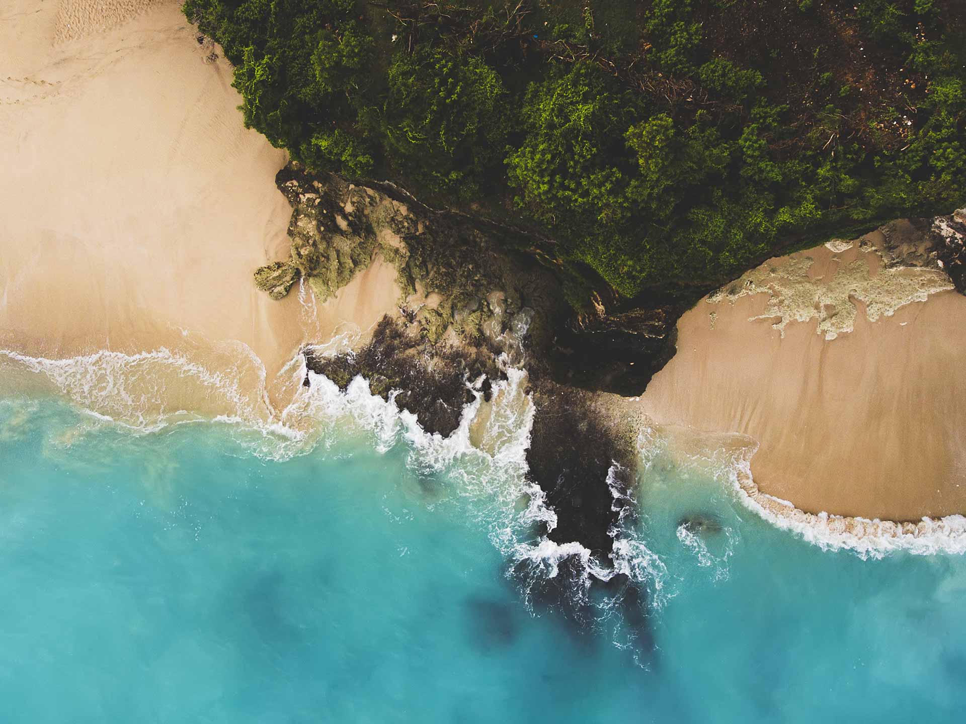 Walking along the Coast of Beach